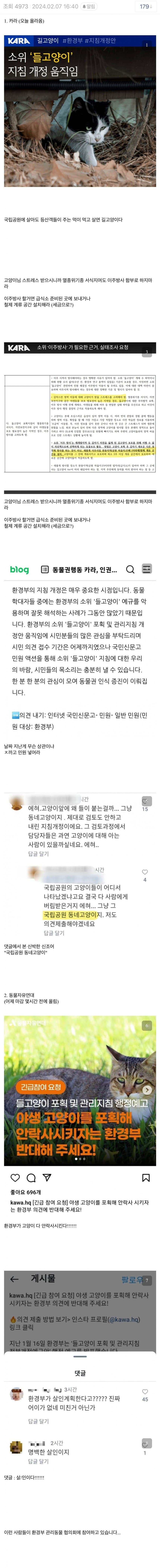 국립공원 조지려는 캣맘과 동물단체 듀오