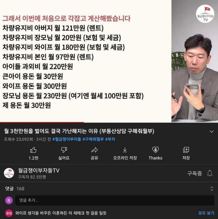 월 3천만원을 벌어도 가난해지는 이유