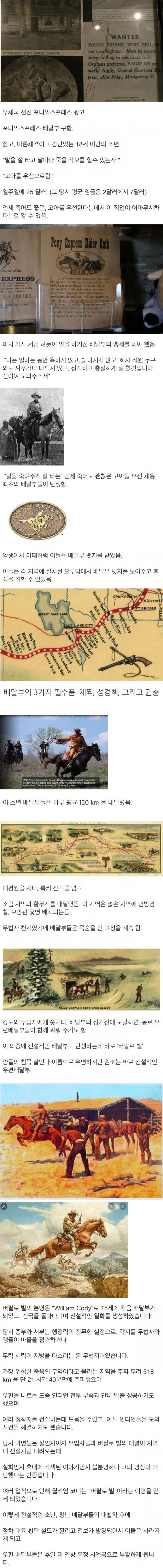 서부개척시대 상남자들의 직업