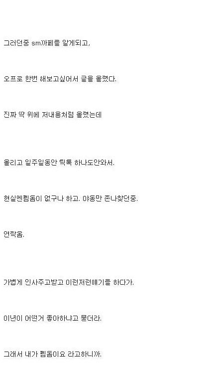 강한여자를 원했던 디시인의 SM후기